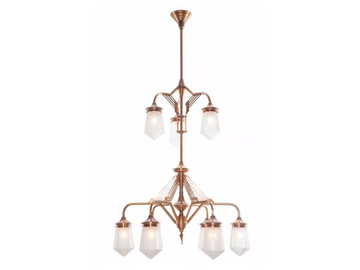 PRAGUE 9/I - Handmade brass chandelier by Patinas Lighting - view 2